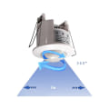 Miniatyrbild 2 av 4: Takmonterad rörelsedetektor för inomhusbruk, inbyggd 360° IP20 vit relä