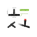 Miniatyrbillede 2 af 5: 300 stk. 3-VEJS T-stykker Tre til Barbélet DRYPPER DRYPPER DE DRYPPER T-stik T-stik Rør TUBCH FAST STRAP SPLOW SPRATED SYSTED SYSTE
