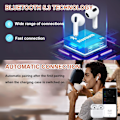 Miniatyrbild 2 av 5: Bluetooth 5.3 Trådlösa Hörlurar - Brusreducering, 48 timmars Speltid, IP7 Vattentät, Snabbladdning för Android/iOS