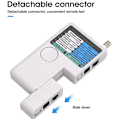 Miniatyrbilde 4 av 5: 4 i 1 Multifunksjons Nettverkskabeltester, RJ11 RJ45 USB BNC Nettverkskabeltester for UTP STP LAN Kabel Tracker, 148.62.5cm