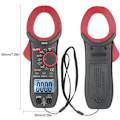 Miniatyrbilde 3 av 5: AC 328D 600A AMP AMPEREMETRISK TANG ATM 600A Automatisk områdevalg 6000 punkter LCD-skjerm 1,6 tommer Digital amperemeter AC True RMS NCV Universell type