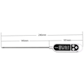 Miniatyrbild 5 av 5: Digital Köksstermometer för Bakverk 3 Sekunders Termometer Snabb Termometer för Varma Drycker Mjölk Sockertemometer Konditori med lång