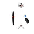Miniatyrbillede 1 af 3: 1 pakke Bluetooth Selfie Stick Tripod, 3-i-1 udtrækkelig rustfrit stål Selfie Stick med trådløs fjernbetjening og stativ kompatibel med 99% mennesker