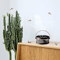 Miniatyrbilde 4 av 4: Metallrøkelsesbrennerboks med spoleholder