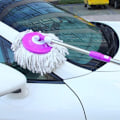 Miniatyrbilde 3 av 5: 4 stk. 360° Spin Moppehoder, Mikrofiber Spin Mopp Erstatningshode Refill Rund Form Moppehode