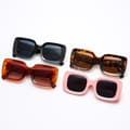 Miniatyrbillede 2 af 5: Sorte - Dame Mode Oversized UV400 Solbriller Klassiske Store Stel Solbriller