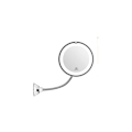 Miniatyrbild 1 av 4: Muggly flexibel spegel med LED-ljus 10x förstoring, stark sugkopp, sminkbordsspegelbelysning, sminkspegel