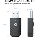Miniatyrbillede 2 af 5: Bluetooth USB-adapter, 5.0 trådløs USB 3-i-1-sender og -modtager, med 3,5 mm jackstik Bluetooth Aux-bilradio-sender, der fungerer til bil/tv/pc/lyd