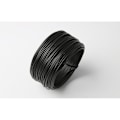 Miniatyrbillede 1 af 5: Sort og Hvid Elektro-Zinkbelagt Jernkerne Bindtråd Flad Rund Jern Tråd 0,55-1,2mm Bindtråd Metal Bindtråd (Sort, Rund, 0,75mm, 60M)