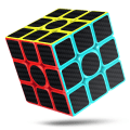 Miniatyrbilde 1 av 4: Original Speed Cube 3x3x3, Rask magisk kube for barn, Glatte karbonfiberkuber, Puslespill