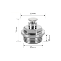 Miniatyrbilde 2 av 3: Sett med 4 2,5 cm radiatorventilasjonhetter - Reservedeler for varmesystem