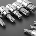 Pikkukuva 5 / 5: 13-osainen Torx-hylsysarja T8 - T70 Kromivanadiiniterästä Naaraspuoliset ruuvimeisselin kärjet 1/4\" 3/8\" ja 1/2\" säilytyslaatikolla