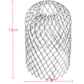 Miniatyrbillede 4 af 5: 4 Fleksible Aluminiumsrenderfiltre Diameter 8cm Gitternet Stop Bladsi, Si, Bladebeskytter Renderdækning til Beskyttelse af Render