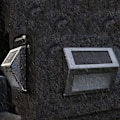 Miniatyrbild 4 av 5: Solcellslampor i rostfritt stål för utomhusbruk