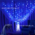 Miniatyrbild 3 av 5: Gardinstänger LED fönster ljusslingor 3*3 meter US standard gardinstänger fönster istapp jul ljusslinga dekoration