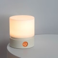 Miniatyrbilde 3 av 4: Nattlys - Kreativ enkel sylindrisk nattlys USB-lading timing dimming soverom seng LED øyebeskyttelse pustende atmosfære bordlampe
