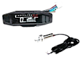 Miniatyrbilde 2 av 5: Universal motorsykkel digitalt turteller LCD-skjerm forgasser digitalt speedometer odometer med sensor