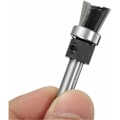 Miniatyrbillede 4 af 5: 2 stk. 6,35 mm skaft svalehale leje fræser bitsæt til træbearbejdning - 12,7 mm 15,9 mm sort og gul