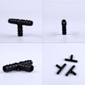 Miniatyrbilde 5 av 5: 20 stk. Slangekoblinger for 16 mm vanningssystem T-stykke, 16 mm vanningsfittings T-stykker for slange, Slangekoblingssortiment Hagevanning Rør Inn