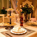 Miniatyrbillede 3 af 3: 12 stk. Guld Servietringe Elegante Cupid Servietholder Valentinsdag Bryllup Gårdsfest Favors