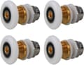 25mm duschrullar, skjutdörrrullar, reservdelar, dusch, glasdörrrullar, 4-pack duschdörrersättningsrullar, rullar, dusch, b