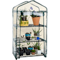 Miniatyrbild 1 av 4: Litet överdrag med PVC-plast, portabelt växthus utomhus, används för odling av sådd och blommor, 3 lager, exklusive stöd (69 x