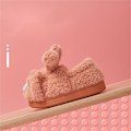 Miniatyrbild 3 av 3: Söta barnens bomullstofflor för höst och vinter för kvinnor att hålla sig varma och sammet hemma