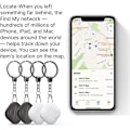 Miniatyrbilde 4 av 5: Nøkkel Finner for Lommebøker, 1 stk Nøkkel Finner Anti-Mistet Telefon Finner Alarm Nøkkelring Tracker med Nøkkel Finner og Lyd Tracker for Nøkler