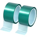 Miniatyrbillede 1 af 5: 2 ruller varmebestandig tape til sublimering, 50 mm x 33 m, højtemperatur klæbende tape til elektroniske print (grøn)