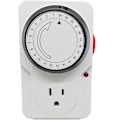 Miniatyrbillede 2 af 5: 24 timers segment timer switch - energibesparende stikkontakt i standardstørrelse - sæt med stikkontakter med timer - 250V 3-bens stikkontakt med programmerbar tidskontrol