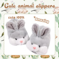Miniatyrbild 5 av 5: Bubble Classic Bunny Tofflor för Män och Kvinnor Flickor Roliga Djurtofflor Söta Plysch Bunny Tofflor Påskgåva