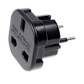 Pikkukuva 1 / 5: Matkasovitin - Brittiläinen 3-nastainen musta brittiläinen standardi amerikkalaiseen standardipistokkeeseen, 484038mm, 4 kpl