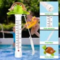 Swimmingpool termometer, vandtermometer med snor, swimmingpool termometer, ubrydelig, flydende termometer til isbad,