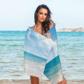 Miniatyrbillede 2 af 2: Strandhåndklæde, 80*160cm Oversized Dobbeltsidet Mikrofiber Strandhåndklæde til Voksne, Letvægts Ekstra Stort Hurtigtørrende Sandfrit Poolhåndklæde til Svømning,