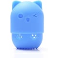 Miniatyrbilde 1 av 5: Svampe marshmallow svamp for foundation Silikon Reiseetui Beauty blender holder Vaskbar Gjenbrukbar Katt Form Kosmetisk Svampebeholder (Blå)