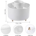 Miniatyrbillede 2 af 5: Makeup organizer, 360° drejelig børsteorganisator, multifunktionel kosmetikopbevaring til soveværelsesdekoration, toiletbord, soveværelse, badeværelse