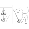 Miniatyrbilde 4 av 5: 4 stk. 360° Spin Moppehoder, Mikrofiber Spin Mopp Erstatningshode Refill Rund Form Moppehode