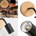 Miniatyrbillede 4 af 5: 2 stk. indendørs væglampe, LED industriel indendørs væglampe, trævæglamper til stue, soveværelse [E-klasse]