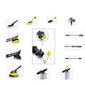 Miniatyrbild 2 av 4: Kompatibel med Kärcher K2 K3 K4 K5 K6 K7 Högtrycks packningar Tätningsringar O-ringar Tätningsringar 2.640-729.0（Set om 20）
