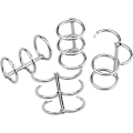 Miniatyrbillede 4 af 5: 10 stk. ringbind med løse ark, ringbindsringe bogringe til at forbinde bøger, håndværk, scrapbog