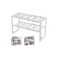 Miniatyrbillede 1 af 4: Køkkenopbevaring Hylder Under Vask Udtrækkelig Hylde Multifunktionel Organizer til Køkken Badeværelse Soveværelse Stue Justerbar Længde 50-70cm