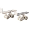 Miniatyrbillede 1 af 5: skab dør ruller, skab skydedør hjul ruller, skydedør fittings, skab skydedør ruller