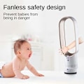 Miniatyrbillede 2 af 5: 16 tommer tårnventilator, bladløs ventilator med 0,5-2 timers timer, komfortabel naturlig køleventilator til hjemmet, kontoret og soveværelset, pi