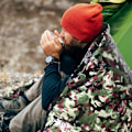 Miniatyrbild 5 av 5: 2 st Återanvändbara överlevnadsöverdrag Överlevnadssovsäck för utomhuscamping och vattentät överlevnadsbivy vattenöverlevnad vattentät termisk hi