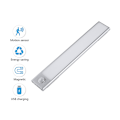 Miniatyrbilde 2 av 5: LED-skaplys med bevegelsessensor, USB-ladbart, nattlys for skap