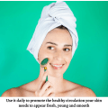 Miniatyrbillede 3 af 5: 4 i 1 sæt Jade ansigtsmassage og Gua Sha ruller, grøn jade rulle med øjenmassager, Jade sten ansigts Gua Sha, F massager