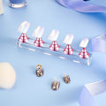 Miniatyrbild 5 av 5: (Rosa) 2 st akryl nagel display set fingertopp övningsställ magnetisk nagel övningsställ DIY falska naglar konst nagelkonst