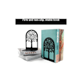 Miniatyrbillede 3 af 5: 18,1x12cm Serre Bog, 2 Metal Bog Metal Metalformede Boller i form af en dekorativ stram booklet til Bureau Livres Bibliotek til Huset, Sc