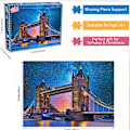 Miniatyrbild 5 av 5: Pussel för vuxna 1000 bitar Tower Bridge Pussel för vuxna Utmanande spel