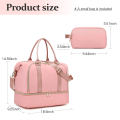 Miniatyrbillede 2 af 5: Damer Damer Rejsetaske Weekend Bag Overnatning Bagage Håndbagage Tote Taske
